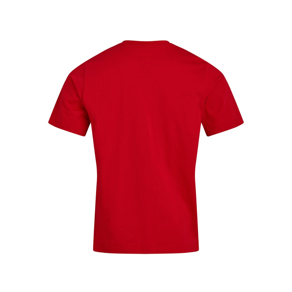 Men's Organic Colour Logo T Shirt Red / Blue