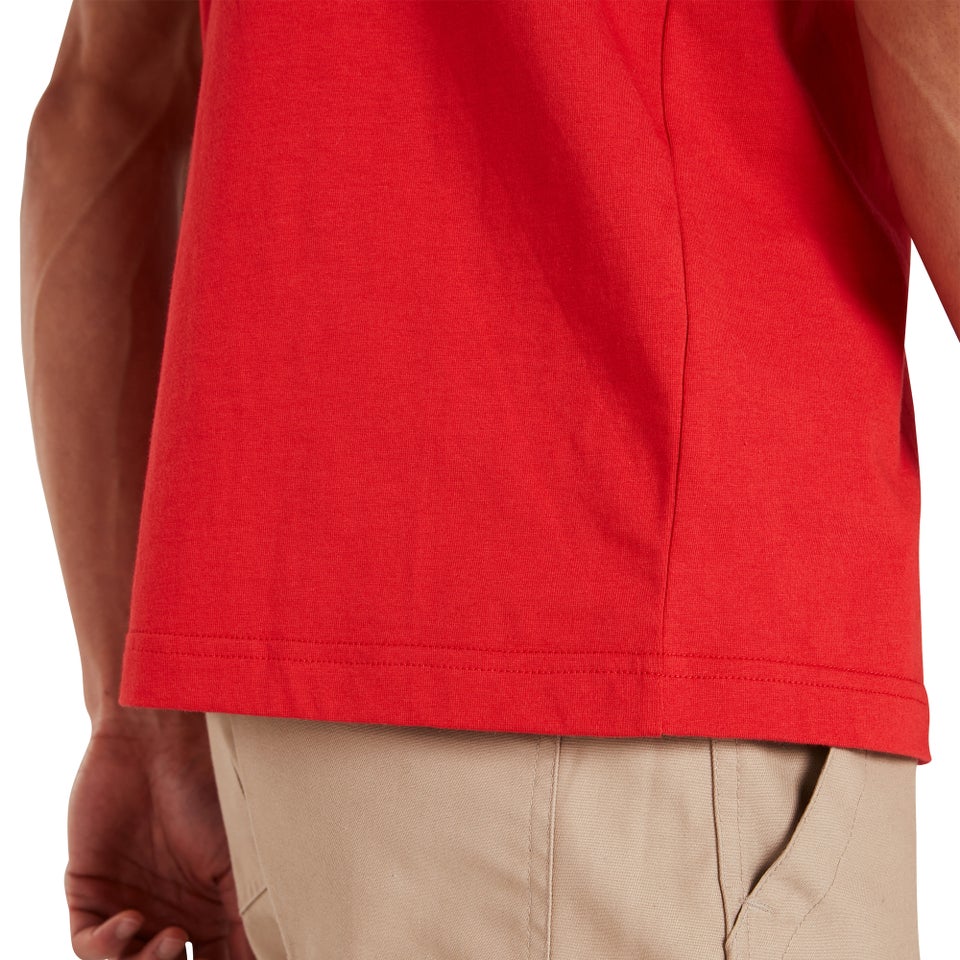 Men's Organic Colour Logo T Shirt Red / Blue