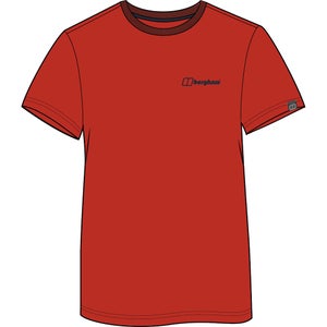 Men's Organic Colour Logo T Shirt Red / Blue