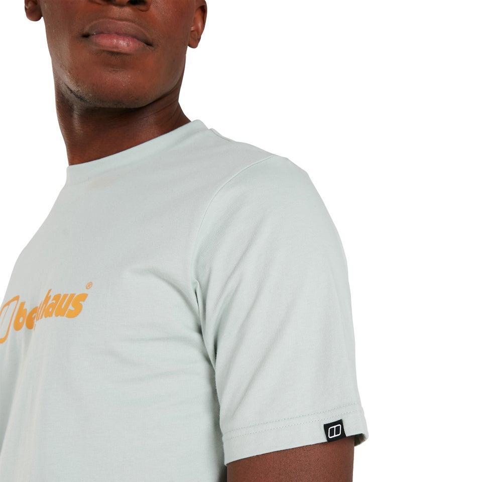 Men's Organic Big Color Logo T Shirt Grey