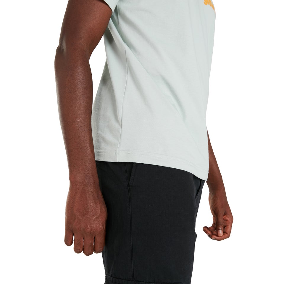 Men's Organic Big Color Logo T Shirt Grey