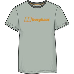 Men's Organic Big Color Logo T Shirt Grey