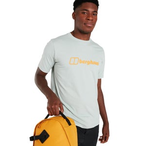 Men's Organic Big Color Logo T Shirt Grey