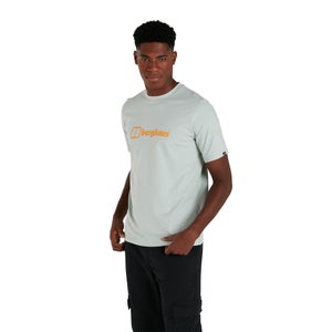 Men's Organic Big Color Logo T Shirt Grey