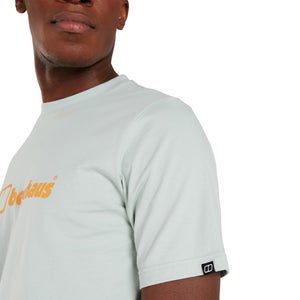 Men's Organic Big Color Logo T Shirt Grey