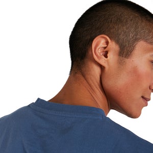 Men's Organic Big Colour Logo T-Shirt Blue