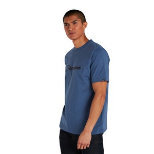 Men's Organic Big Colour Logo T-Shirt Blue
