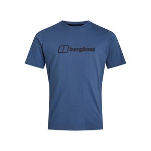 Men's Organic Big Colour Logo T-Shirt Blue
