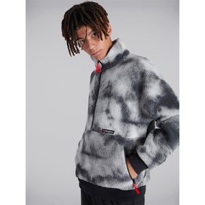 Unisex Polar 90 Printed Fleece Half Zip - Black / Grey