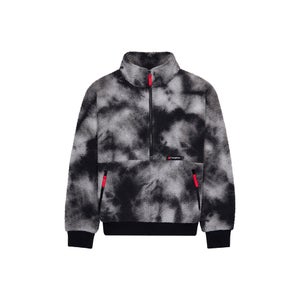 Unisex Polar 90 Printed Fleece Half Zip - Black / Grey