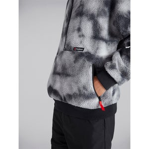 Unisex Polar 90 Printed Fleece Half Zip - Black / Grey