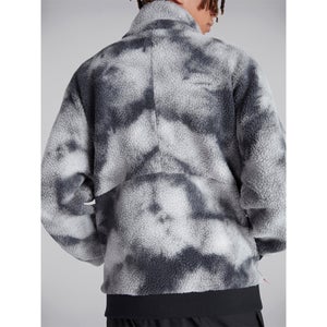 Unisex Polar 90 Printed Fleece Half Zip - Black / Grey