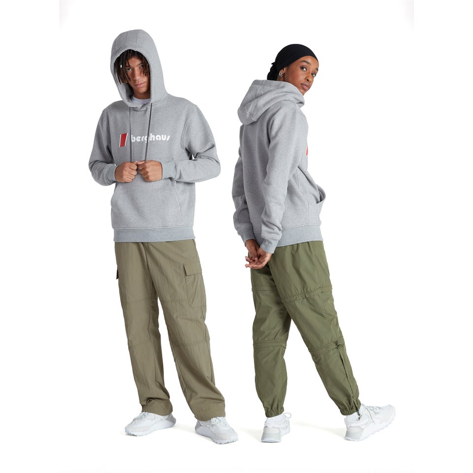 BERGHAUS HERITAGE LOGO HOODY AU DKGRY/DKGRY