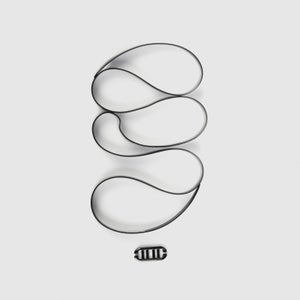 Sangle de lunettes de natation Noir