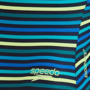 Printed Medalist Badeanzug Marineblau/Blau für Damen