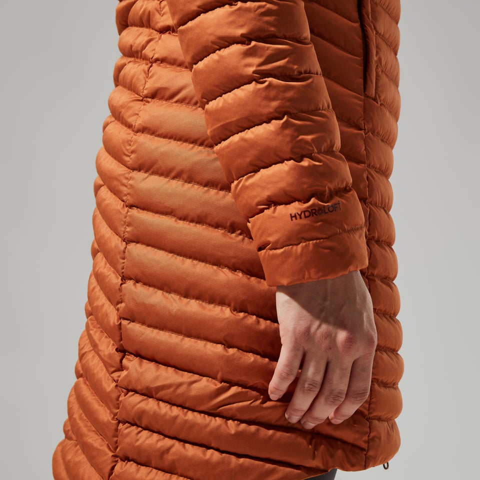 Women's Nula Micro Jacket Long - Brown