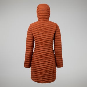 Women's Nula Micro Jacket Long - Brown