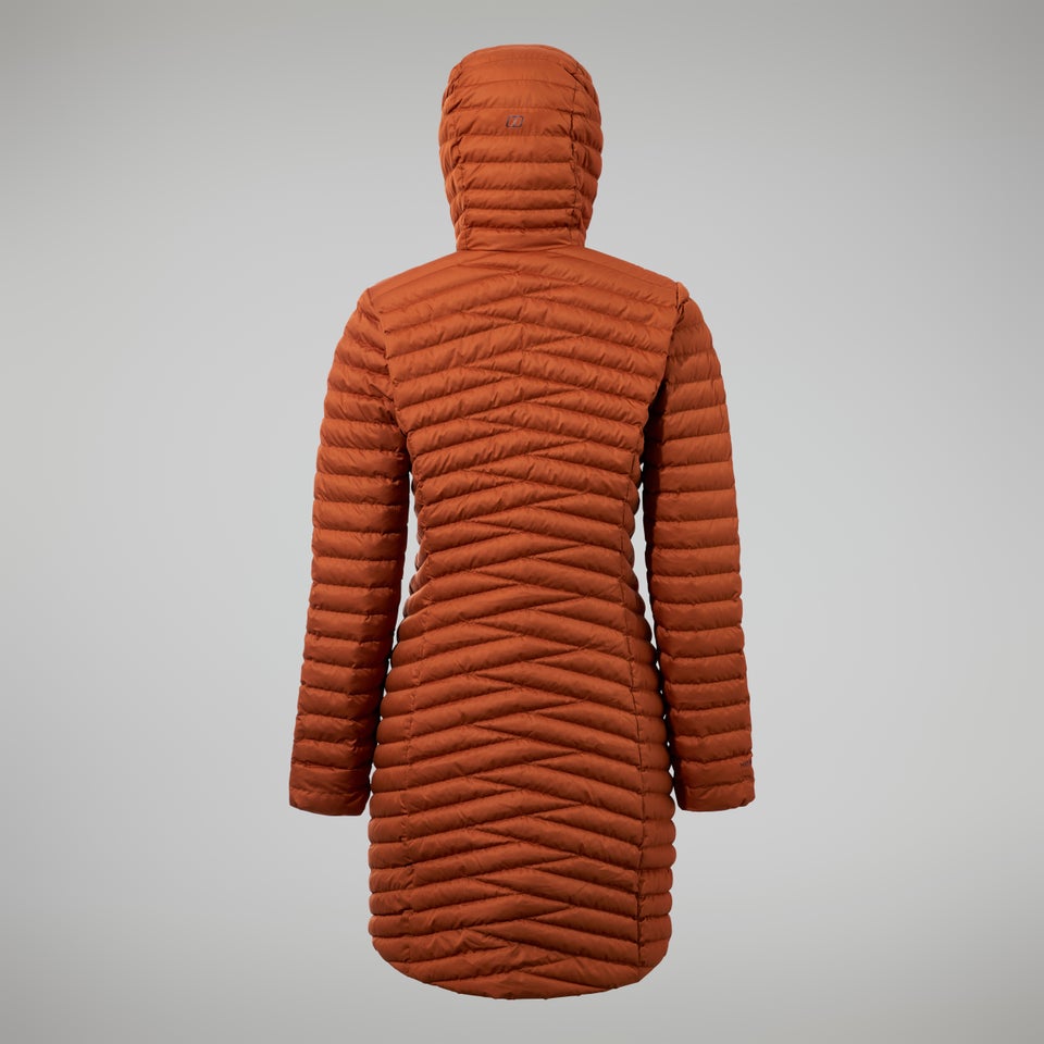 Women's Nula Micro Jacket Long - Brown