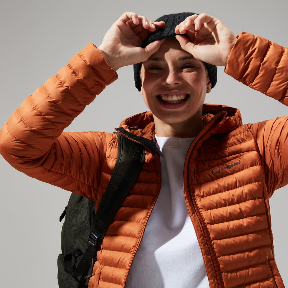 Women's Nula Micro Jacket Long - Brown