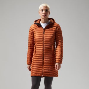 Women's Nula Micro Jacket Long - Brown