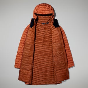 Women's Nula Micro Jacket Long - Brown