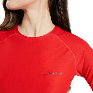 Women's 24/7 Long Sleeve Crew Base Layer - Red