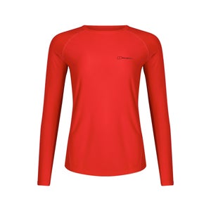 Women's 24/7 Long Sleeve Crew Base Layer - Red