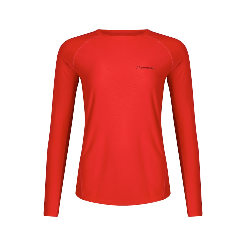 Women's 24/7 Long Sleeve Crew Base Layer - Red