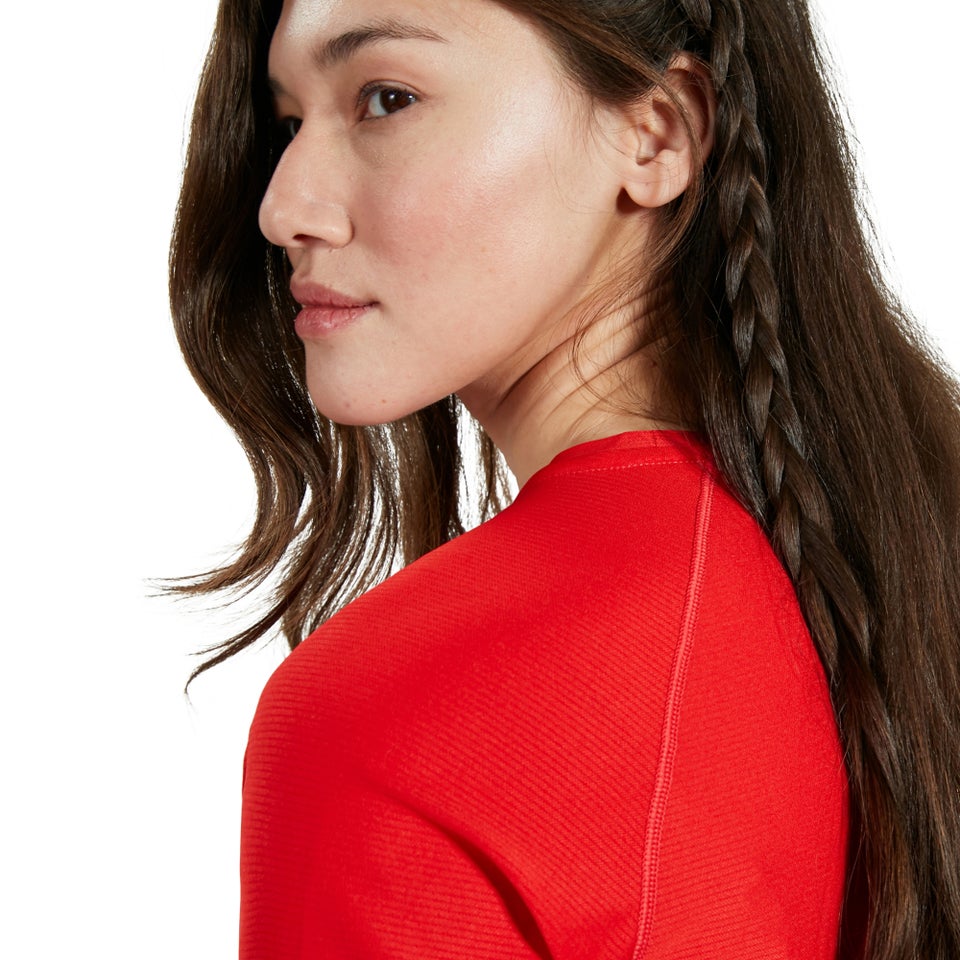 Women's 24/7 Long Sleeve Crew Base Layer - Red