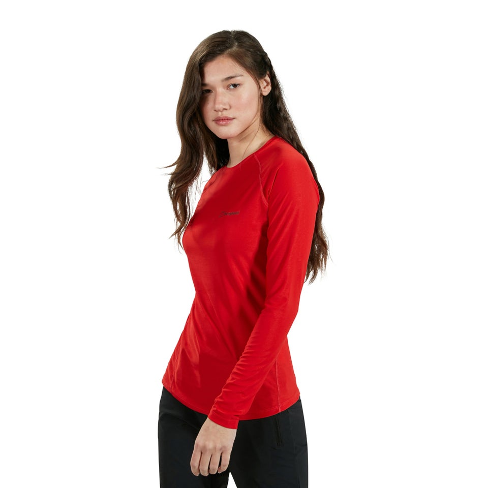 Women's 24/7 Long Sleeve Crew Base Layer - Red