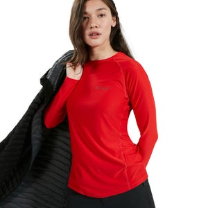 Women's 24/7 Long Sleeve Crew Base Layer - Red