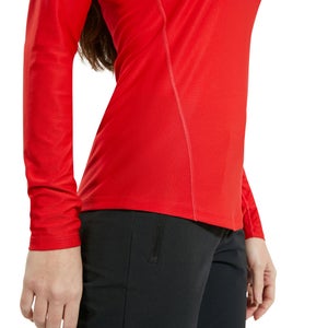 Women's 24/7 Long Sleeve Crew Base Layer - Red