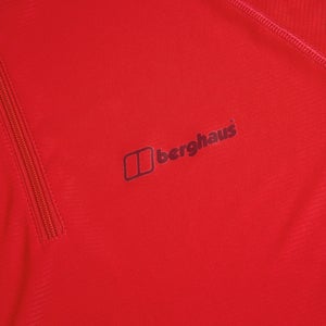 Women's 24/7 Long Sleeve Zip Base Layer - Red