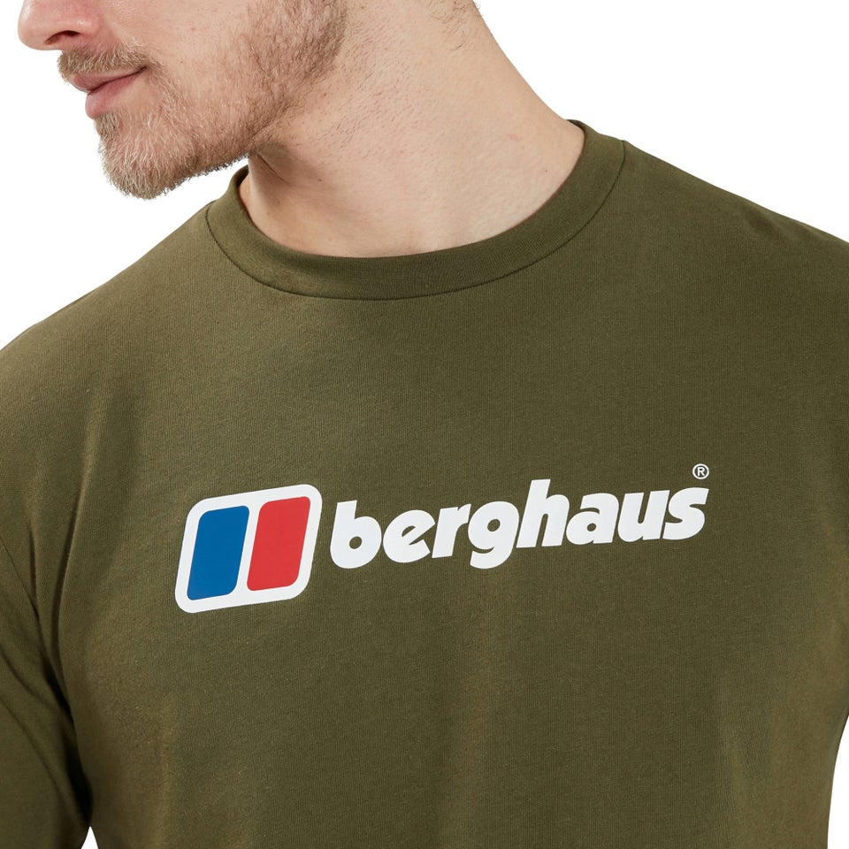 Men's Organic Big Logo T-Shirt Dark Green