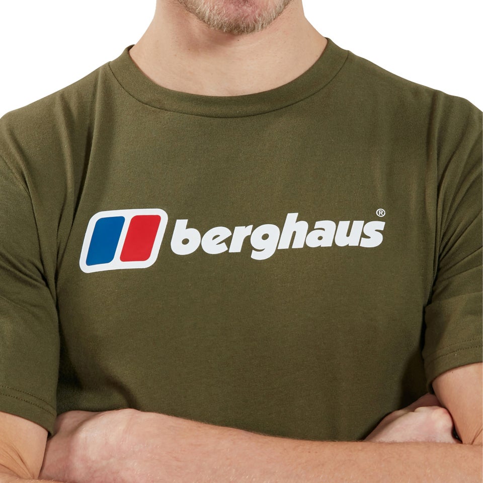 Men's Organic Big Logo T-Shirt Dark Green