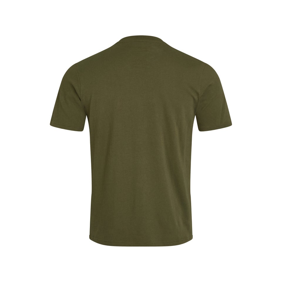 Men's Organic Big Logo T-Shirt Dark Green