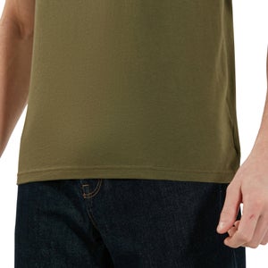 Men's Organic Big Logo T-Shirt Dark Green
