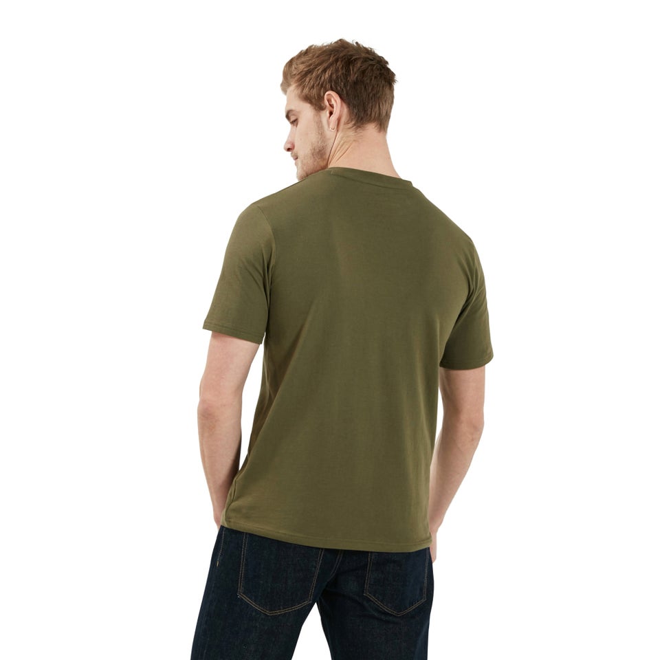 Men's Organic Big Logo T-Shirt Dark Green