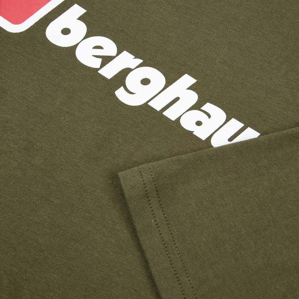 Men's Organic Big Logo T-Shirt Dark Green