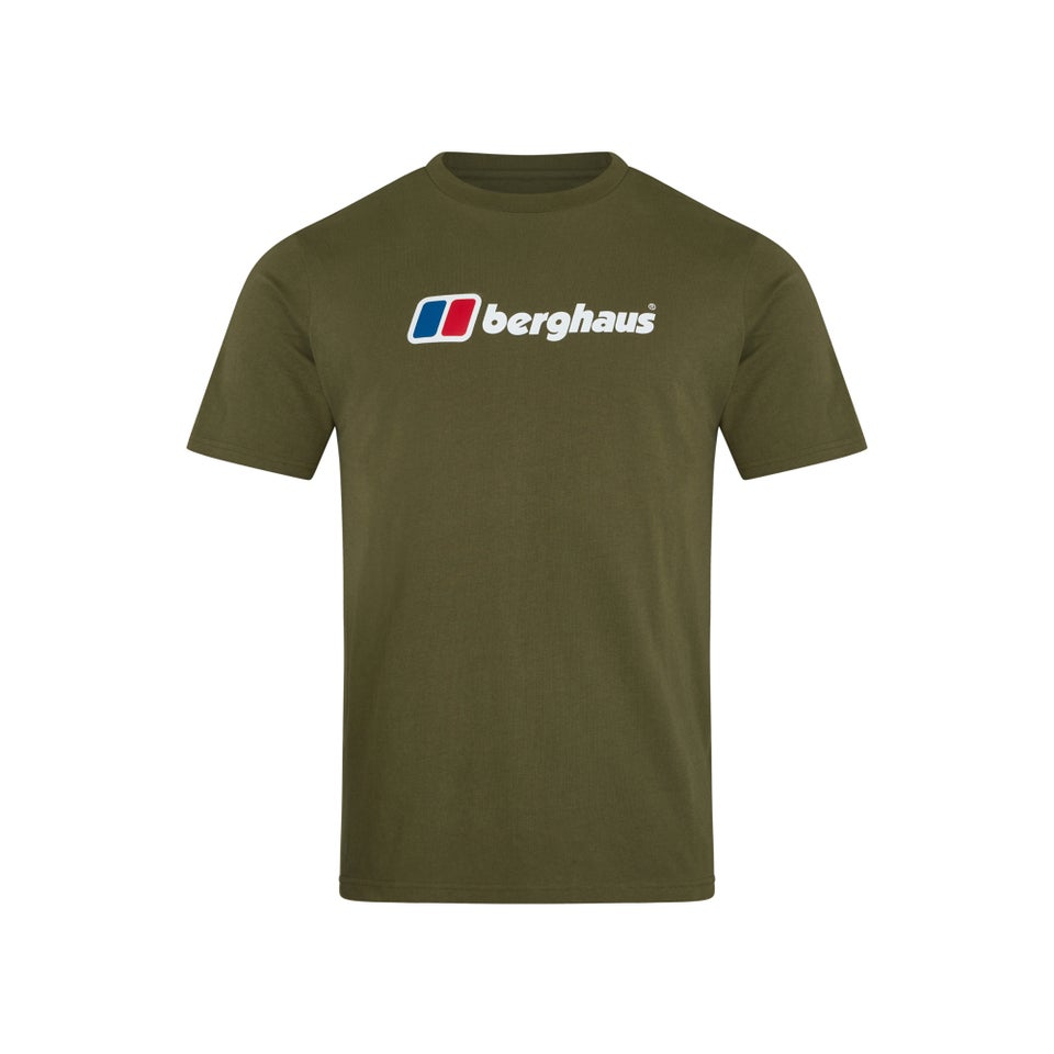 Men's Organic Big Logo T-Shirt Dark Green