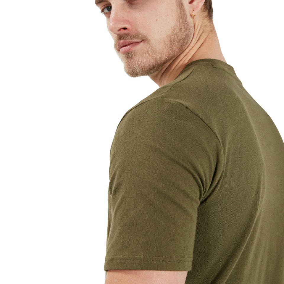 Men's Organic Big Logo T-Shirt Dark Green