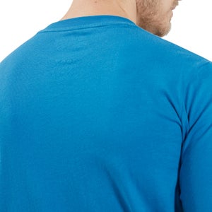 Organic Big Logo Long Sleeve T-Shirt Blue