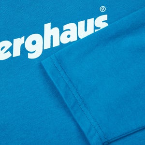 Organic Big Logo Long Sleeve T-Shirt Blue