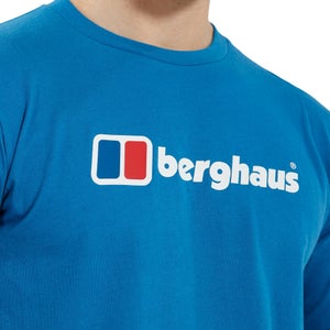 Organic Big Logo Long Sleeve T-Shirt Blue