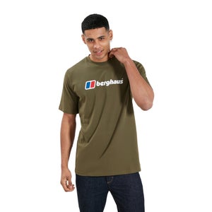 Men's Organic Big Classic Logo T-Shirt Dark Green