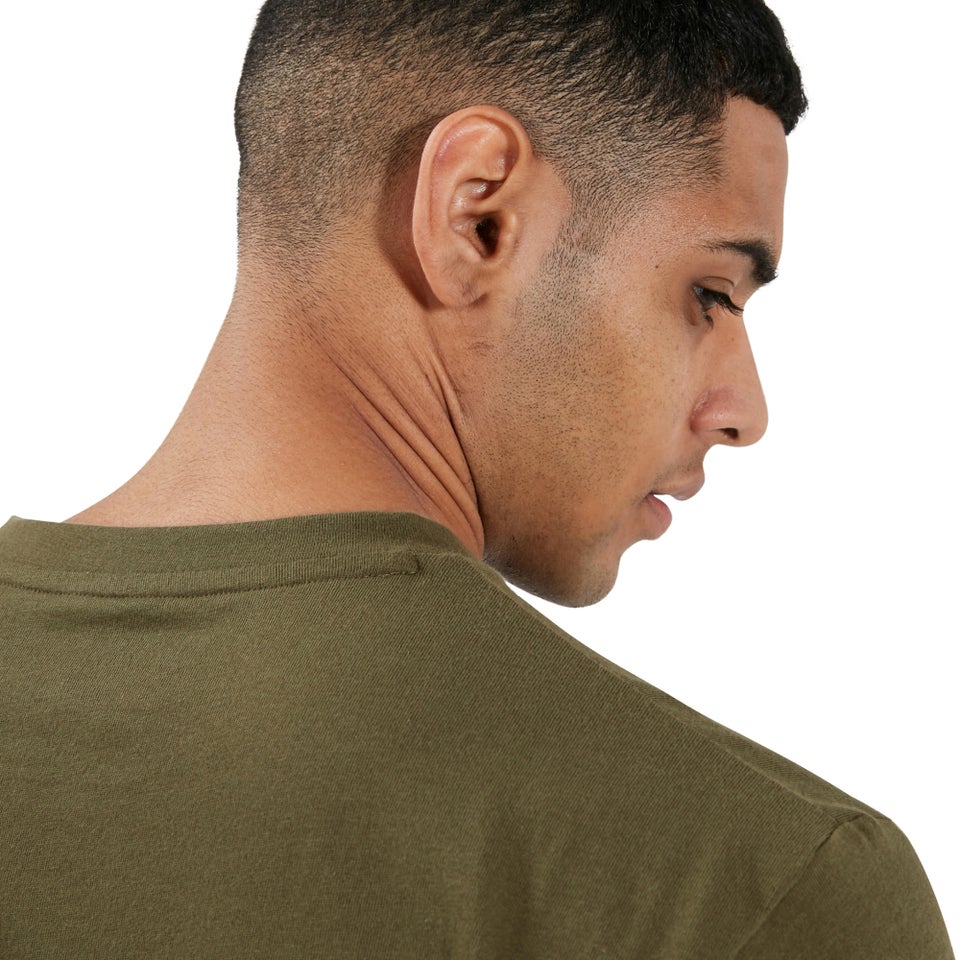 Men's Organic Big Classic Logo T-Shirt Dark Green