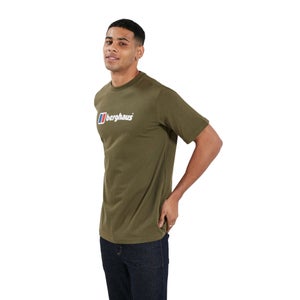 Men's Organic Big Classic Logo T-Shirt Dark Green