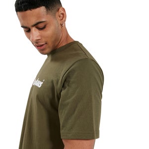 Men's Organic Big Classic Logo T-Shirt Dark Green