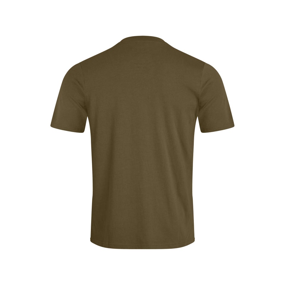 Men's Organic Big Classic Logo T-Shirt Dark Green