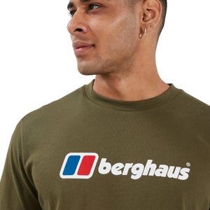 Men's Organic Big Classic Logo T-Shirt Dark Green